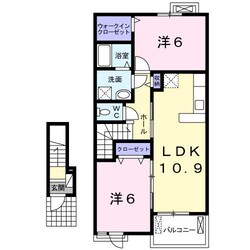 エスペランサ木原Ｂの物件間取画像